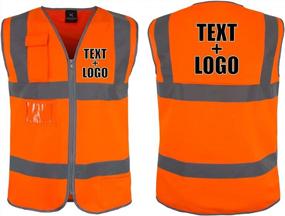 img 3 attached to Stay Safe And Visible With Custom Kolossus Safety Vests - Customize With Your Logo In Yellow And Orange