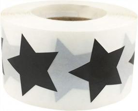 img 3 attached to 500 Adhesive Labels 1 Inch Black Star Shape Stickers