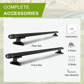 img 2 attached to Jeep Compass Roof Rack Cross Bars For Versatile Luggage And Bike Transport - AUTOSAVER88