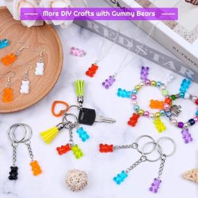 img 3 attached to Gummy Bear Charm Kit: 120 Resin Pendants And 190 Jump Rings - DIY Jewelry, Earrings, Necklace, Bracelet, Keychain, And Christmas Ornaments