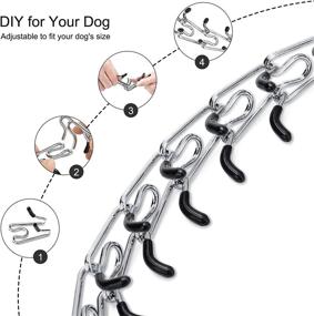 img 2 attached to JIPIMON Adjustable No Pull Dog Collar: Quick Release Training Collar with Rubber Tip - Ideal for Small, Medium, and Large Dogs