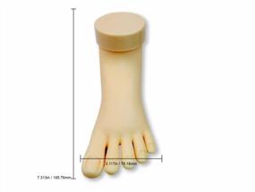 img 2 attached to Beauticom® Practice Nail Art Design Manicure Pedicure Training Mannequin Hand For Salon Artists And Beginners (V-227-Foot)