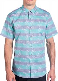 img 4 attached to Men'S Short Sleeve Hawaiian Button Down Shirt