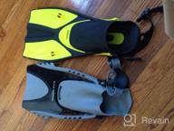 img 1 attached to Explore The Sea With Tilos Getaway Snorkeling Fins And Mesh Bag - Extra Wide Foot Pocket For Comfortable Fit review by Brion Pine
