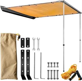 img 2 attached to Stay Covered Anywhere With HULKMAN'S Vehicle Side Awning - 8.2'L X 8.2'W Size