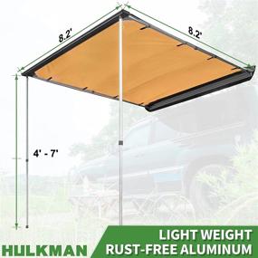 img 1 attached to Stay Covered Anywhere With HULKMAN'S Vehicle Side Awning - 8.2'L X 8.2'W Size
