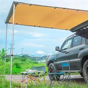 img 4 attached to Stay Covered Anywhere With HULKMAN'S Vehicle Side Awning - 8.2'L X 8.2'W Size