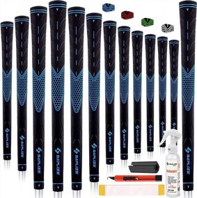 img 4 attached to SAPLIZE CC01 Golf Grips 13 Pack, High Feedback, Non Slip Design, Options Of 4 Colors, Standard/Midsize, Update/Deluxe Kits For Choice, Rubber Golf Club Grips