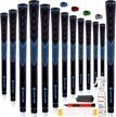 saplize cc01 golf grips 13 pack, high feedback, non slip design, options of 4 colors, standard/midsize, update/deluxe kits for choice, rubber golf club grips logo