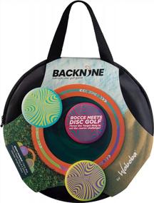 img 3 attached to Portable Outdoor Disc Golf Set With 4 Wingman Discs, 1 Ring & Carry Case - Waboba Backnine Nomadic Throwing Target Game