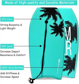 img 3 attached to Experience Endless Summer Fun With Goplus Boogie Boards - Lightweight, Durable, And Safe Surfing For All Ages