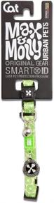 img 1 attached to 🐱 Max & Molly Classic Smart ID Cat Collar with Safety Bell and Breakaway Buckle - Enhance Your Cat's Safety