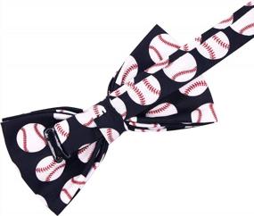 img 1 attached to Stylish Pre-Tied Bow Tie With Adorable Patterns - Adjustable For Adults And Children