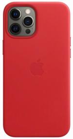 img 3 attached to 🍎 Stylish Apple MagSafe Leather Case for iPhone 12 Pro Max in Vibrant Red Finish