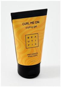 img 2 attached to Curl Me On styling gel for curly hair, medium hold, for volume and elasticity of curls