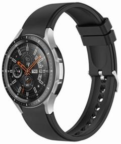img 1 attached to Silicone strap Grand Price for Samsung Galaxy Watch 4 Classic, black