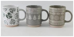 img 1 attached to MILLIMI Ornament Mug 390ml, ceramic, 3 different designs