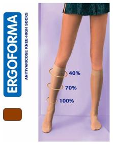 img 3 attached to Knee-highs Ergoforma 301 anti-varicose, prophylactic, size: 6, nude