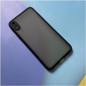 img 2 attached to Shockproof matte case with camera protection for iPhone XS Max Black / Case for IPhone XS Max Black