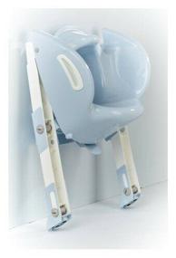 img 3 attached to 🚽 Thermobaby Kiddyloo Toilet Seat with Step: Convenient Blue/White Potty Training Aid