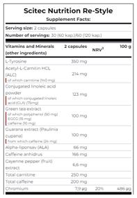 img 4 attached to Scitec Nutrition ReStyle Fat Burner, 60 Pieces, Neutral