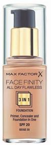 img 3 attached to 👍 Max Factor Facefinity All Day Flawless 3-in-1 Emulsion Review: 55 Beige Shade, SPF 20, 30 ml - A Comprehensive Analysis