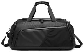 img 4 attached to Sports bag / travel bag / backpack bag Black