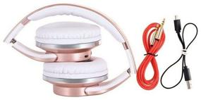 img 1 attached to Sodo MH5 wireless headphones, rose gold