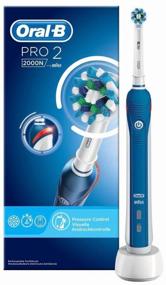img 2 attached to Electric Toothbrush Oral-B PRO 2 2000 Cross Action, white/blue
