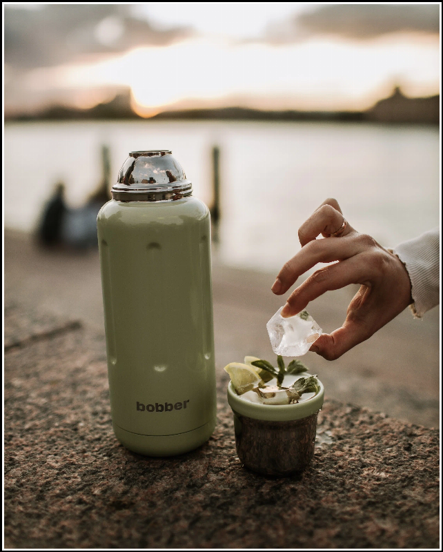 🍃 Classic Thermos Bobber Flask 1L in Refreshing Mint…