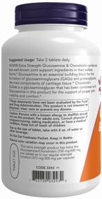 img 3 attached to NOW Extra Strength Glucosamine & Chondroitin, 120 Sheets, 120 Sheets