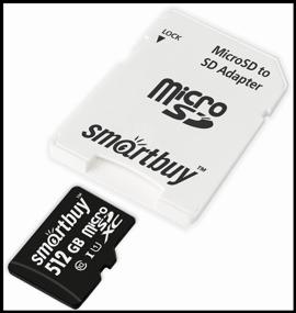 img 2 attached to Memory card SmartBuy micro SDXC 512Gb Class 10 UHS-I ADP