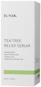 img 4 attached to IUNIK Tea Tree Relief Serum Facial Serum with tea tree extract, 50 ml
