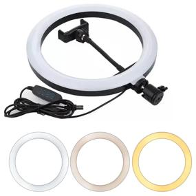 img 1 attached to Enhance Your Selfies with a 26cm Selfie Ring Light and Phone Holder