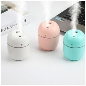 img 2 attached to Humidifier, desktop diffuser with RGB backlight (white) / humidifier for home / automatic humidifier / humidifier