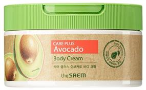 img 4 attached to The Saem Care Plus Avocado Body Cream, 300 ml