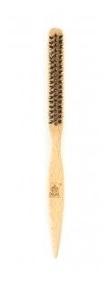 img 2 attached to DEWAL Pro Hair Styling Massage Brush Barber Style, Natural Bristle, 3-Row CO-27