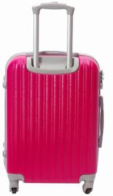 img 3 attached to 👜 Fuchsia TEVIN Suitcase L - Functional and Fashionable Travel Companion