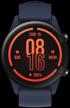 xiaomi mi watch smartwatch, dark blue logo