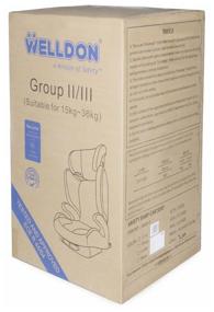 img 1 attached to Car seat group 2/3 (15-36 kg) Welldon Magic Nacre Fit, gray