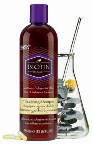 img 4 attached to Hask Biotin Boost Thickening Shampoo with Biotin, Collagen and Coffee, 355 ml