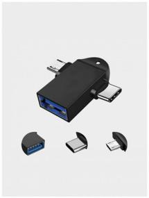 img 1 attached to OTG adapter usb 3.0 to type-c / micro usb 2 in 1