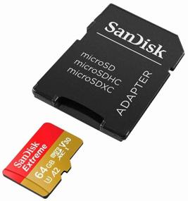 img 4 attached to Карта памяти SanDisk microSDXC 64 ГБ Class 10, V30, A2, UHS Class 3, R/W 160/60 МБ/с, адаптер на SD