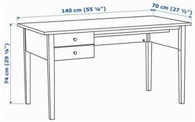 img 4 attached to IKEA desk Arkelstorp, WxDxH: 140x70x74 cm, color: black