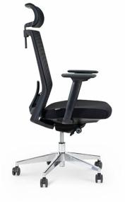 img 1 attached to NORDEN Aluminium Office Partner 💺 Computer Chair - Black Textile Upholstery