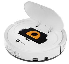 img 2 attached to Robot vacuum cleaner. Robot vacuum cleaner with remote control dry cleaning, 0.2 l, white. Fall sensors, obstacle sensors, voice interface