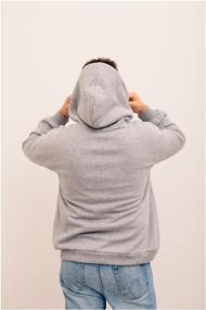 img 3 attached to Hoodie/hoodie/oversize/grey/large size/oversize