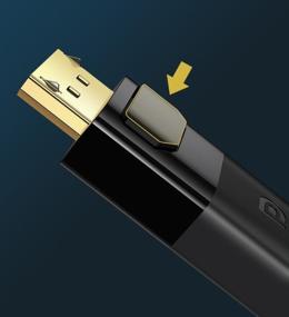 img 3 attached to Кабель Mindpure DisplayPort - DisplayPort 1.4 8k 60Hz, 4k 144Hz, HDR, Тканевая оплетка DP002 1.5м