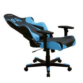 img 1 attached to DXRacer Racing OH/RE0 Gaming Chair: Imitation Leather Upholstery, Black/Blue Color - Unbeatable Comfort and Style for Gamers