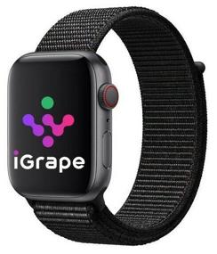 img 2 attached to Nylon strap for Apple Watch 42/44/45 mm (Black)
